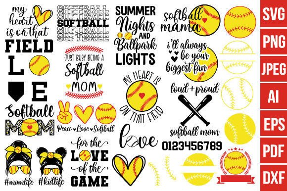 Download Softball Mom Svg, Softball Svg Bundle, - Softball svg bundle Collection