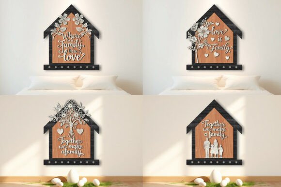 Download Laser Cut Family Wall Art SVG Bundle - Family wall art svg Collection