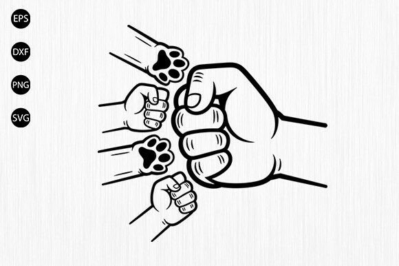 Download Father's Day Fist Bump Set SVG, Dad SVG - Fist bump set Collection