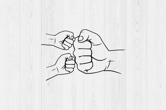 Download Father's Day Fist Bump Set Svg - Fist bump set Collection