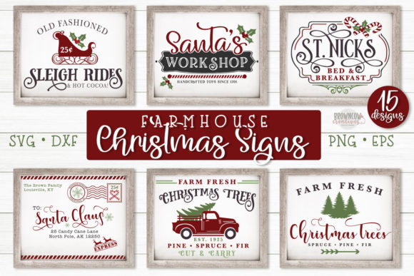 Download Christmas Farmhouse Sign SVG Bundle - Farmhouse sign svg Collection