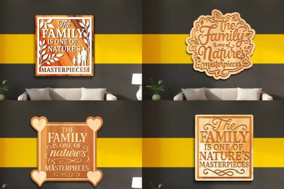 Download Laser Cut Family Wall Art SVG Bundle - Family wall art svg Collection