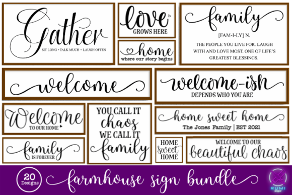 Download Farmhouse Sign SVG Bundle - Farmhouse sign svg Collection