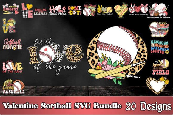 Download Valentine Softball SVG Bundle - Softball svg bundle Collection