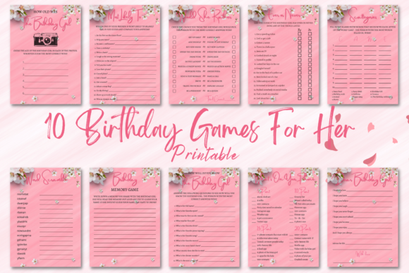 Download Printable Birthday Party Games Bundle - Party games bundle Collection